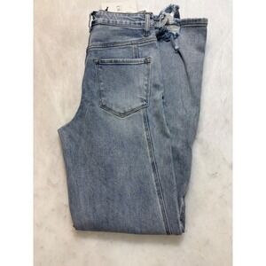 VICI Collection Womens Light Wash Denim Wide Leg Jeans Size 26 Distressed